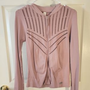 Athletic fitted zip-up